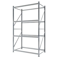 Стеллаж СФМ 4000х1750х800 (4 яруса без настила) Zn